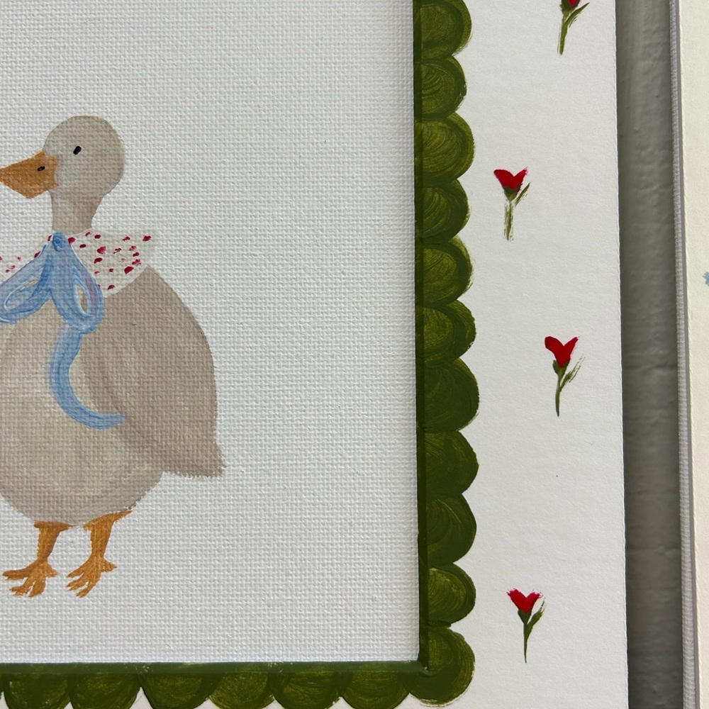Hand painted matted frames - Picture 4 of 5